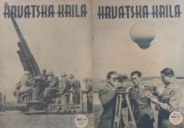 Buch WK II Lot Von 24 Zeitungen Havatska Kaila In Serbischer Sprache 1943 In Unterschiedlicher Erhaltung - 5. World Wars