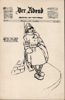 Judaika Propaganda Der Abend Sign. Seidel Kartenreihe Wiener Judenpresse Nr. 10 I-II Judaisme - Jewish