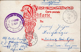 Deutsch-Südwestafrika Feldpost Schutztruppe Omaruru 1905 Nach Leubnitz-Neuostra Auf AK I-II - Ehemalige Dt. Kolonien
