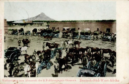 Kolonien Deutsch-Südwestafrika Stpl. Keetmanshoop 1906, Vorbereitung Zum Abmarsch Der 2. Feldkompagnie Omaruru I-II Colo - Ehemalige Dt. Kolonien