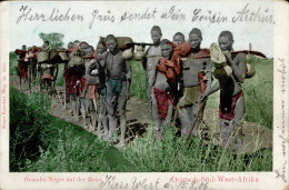 Kolonien Deutsch-Südwestafrika Stpl. Keetmanshoop 20.8.1906, Ovambo Einwohner I-II Colonies - Ehemalige Dt. Kolonien