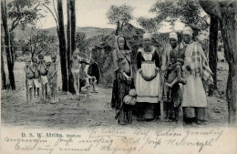 Kolonien Deutsch-Südwestafrika Stpl. Lüderitzbucht 15.2.1905, Station Einwohner I-II Colonies - Ehemalige Dt. Kolonien