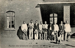 Kolonien Deutsch-Südwestafrika Stpl. Lüderitzbucht 1910, Kapitän Nebst Grossleuten Von Berseba I-II Colonies - Ehemalige Dt. Kolonien