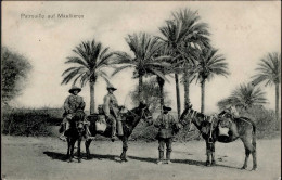 Kolonien Deutsch-Südwestafrika Stpl. Okahandja 8.2.1907, Patrouille Auf Maultieren I-II Colonies - Ehemalige Dt. Kolonien
