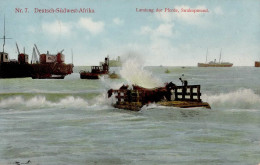 Kolonien Deutsch-Südwestafrika Stpl. Swakopmund 24.11.1914, Landung Der Pferden I-II Colonies - Ehemalige Dt. Kolonien