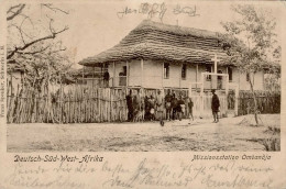Kolonien Deutsch-Südwestafrika Stpl. Swakopmund 28.10.1904, Missionsstation Ombandja II (Bugspur) Colonies - Ehemalige Dt. Kolonien