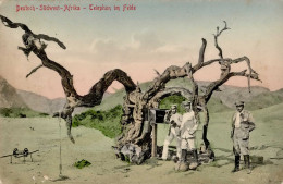Kolonien Deutsch-Südwestafrika Telephon Im Felde I-II Colonies - Ehemalige Dt. Kolonien