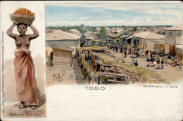 Kolonien Togo Lome Marktstraße II (Ecken Bestoßen) Colonies - Ehemalige Dt. Kolonien