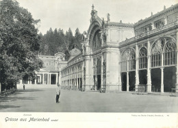 AK-Geschichte Marienbad Kolonnade Riesen-Ansichtskarte (ca. 24 X 31,5 Cm) II (Eckbug) - History