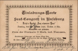 Kartenspiel SKAT Frühe Einladungskarte I-II - Skateboard