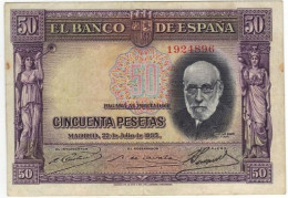 ESPAGNE SPAIN 5. 10. 50. PESETAS  1935  VF - [ 9] Collections