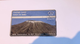 Tanzania-(TZ-JUP-0002)-YMount Kilimanjaro-(25)-(50units)-(1996)-(607A00497)-(Color Peeling Spots)-used Card - Tanzania