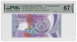 Vanuatu 500 Vatu 2017 Unc PMG 67 EPQ Pn 20a - Autres - Océanie