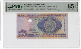 Vanuatu 200 Vatu 1995 Unc PMG 65 EPQ Pn 8a - Autres - Océanie