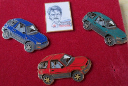 VOITURE - CAR - AUTOMOBILE - AUTO - F1 - 4 PIN'S - TOYOTA RAV 4 - LOGO - ROUGE - VERTE - BLEUE     -         (35) - Toyota