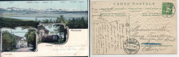 Pfannenstiel (Zürich), Tampon Linéaire Balth. Aebli Restaurant Pfannenstiel Meilen, 3 Vues (20.6.1907) - Meilen