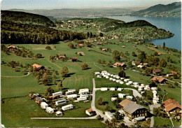 Camping Stuhlegg, Krattigen BE - Fliegeraufnahme (452) * 4. 8. 1980 - Krattigen