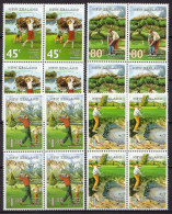 Delcampe - New Zealand MNH Set In Blocks Of 4 Stamps - Golf