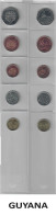 GUYANA  Full Coins Set 1998 - 2007  UNC - Guyana