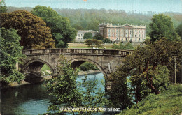 [-5%] ROYAUME UNI - Ecosse - Chatsworth House And Bridge - Carte Postale Ancienne - Derbyshire