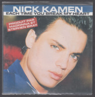 Disque Vinyle 45t - Nick Kamen - Each Time You Break My Heart - Dance, Techno & House