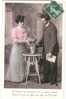 CPA Carte Postale  France  Couple :Ce Bouquet Est Charmant C'et Un Plaisir Extrême  .... VM84675 - Coppie