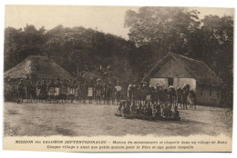 PC UK, SALOMON ISLANDS, MAISON DU MISSIONNAIRE, VINTAGE POSTCARD (B33546) - Salomoninseln