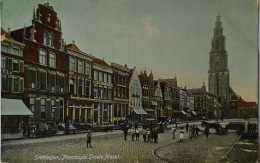 Groningen // Noordzijde Groote Markt   1908 - Groningen