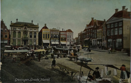 Groningen // Groote Markt - Marktdag 1907 - Groningen