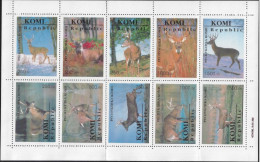 Delcampe - Bloc De 10 Vignettes. Cendrillon. Cerfs - Wild