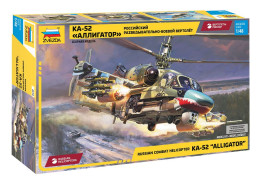 Russian Combat Helicopter KA-52 "Alligator" (Russia. Zvezda. 4830. 1:48) Model Kit - Helicopters