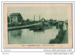 Delcampe - 89 MIGENNES - Le Pont Sur Le Canal - Migennes