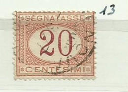 SEGNATASSE CENTESIMI 20 GENOVA - Postage Due