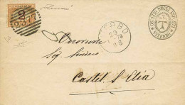 ITALIA REGNO > Regno Di Umberto I - Tipologia: B - Umberto I - Da Viterbo A Castel S.Elia Del 29.1.1878 Non Affr. E Tass - Autres & Non Classés