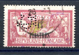 RC 27993 LEVANT PERFORÉ CL CRÉDIT LYONNAIS CONSTANTINOPLE MERSON SURCHARGÉ - Gebruikt