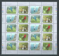 Canada # 1634a (1631-1634) Full Pane Of 20 MNH + FDC - Birds Of Canada - 2 - Full Sheets & Multiples