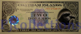 CHATHAM ISLANDS 2 DOLLARS 1999 PICK NL POLYMER UNC - Autres - Océanie