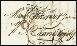 Lettre Lettre Avec CAD D'essai Rect "Rochefort 16 5 Février 1828", Ind 25. TB - Other & Unclassified