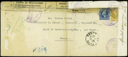 Lettre 2 Lettres (USA Et Suède) Adressées à Un Prisonnier Allemand à Saint Aubin Epinay Près Rouen Avec Censures (conten - WW I