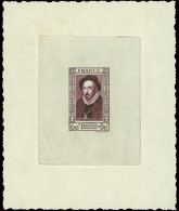 Epreuve N°587 Montaigne, épreuve D'artiste En Mauve, TTB - Artist Proofs