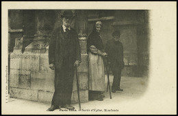 Lettre Paris Vécu - Sortie D'église. Mendiants - La Carte Postale La Plus Rare De La Célèbre Série Paris Vécu (Neudin N° - Sonstige & Ohne Zuordnung