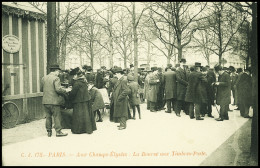 Lettre 2 CP : Aux Champs Elysées, La Bourse Aux Timbres-poste (CJ N°175) Et Scènes Parisiennes, Aux Champs Elysées (n°21 - Sonstige & Ohne Zuordnung