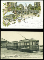 Lettre 3 CP : Fête Aérostatique De La Varenne, Le Départ (1908) - CP Couleurs "souvenir De Paris" OBL 1897 - Tramway Cor - Sonstige & Ohne Zuordnung