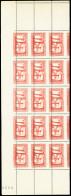 ** N°106 15c Rouge, Exceptionnel Piquage à Cheval En Bloc De 15 Avec BdF Tout Autour, **, TB - Other & Unclassified