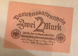 Germany - 1922 2 Mark - 2 Mark
