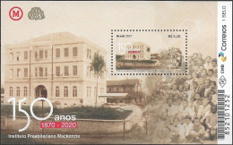 BRAZIL - SOUVENIR SHEET 150 YEARS OF THE MACKENZIE PRESBYTERIAN INSTITUTE, SÃO PAULO (***SCARCE***) 2021 - MNH - Neufs