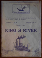 PLAN SEMI-MAQUETTE DU KING OF RIVER, BATEAU Á ROUE AMÉRICAIN, GUERRE DE SÉCESSION. 1986. BERNARD RÉTIF - Unclassified