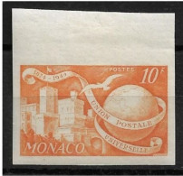 Monaco N°332A** Non Dentelé. - Errors And Oddities