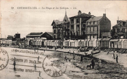 [-5%] FRANCE - Courseulles - La Plage Et Les Cabines - L L - Vue Générale - Animé - Carte Postale Ancienne - Courseulles-sur-Mer
