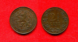 PAYS BAS - NETHERLANDS -  WILLEMINA -2 1/2 CENT 1906 - 2.5 Cent